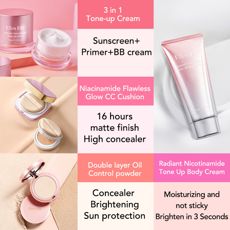 ELLEN ELLA Niacinamide Skin Care Combo