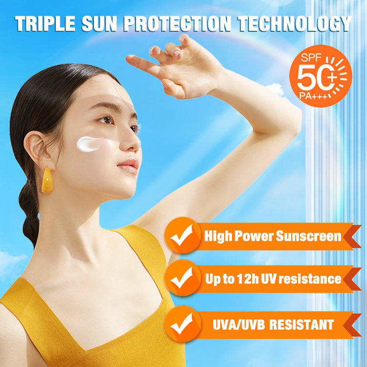 Ellen Ella New Upgrade Tone Up Sunscreen-SPF50 + PA+++,Naturel brightening,12 hours sun protection-Safety and environmental protection