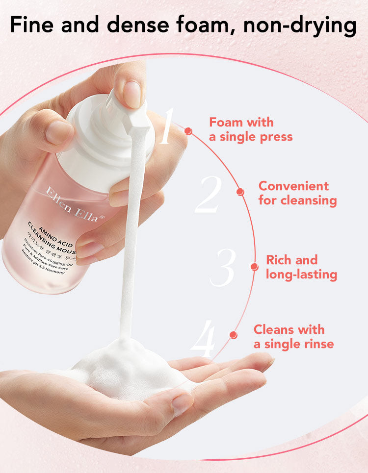 Ellen Ella Low Ph Amino Acid Gentle Cleansing Mousse