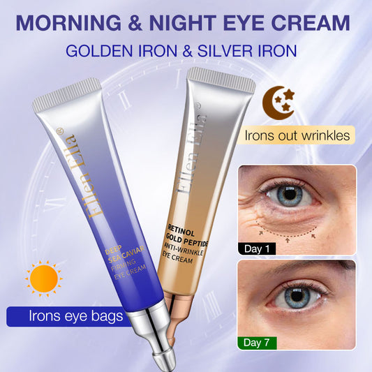 Morning & Night Eye Cream set（2pcs）- Gold Iron & Silver Iron Eye Cream