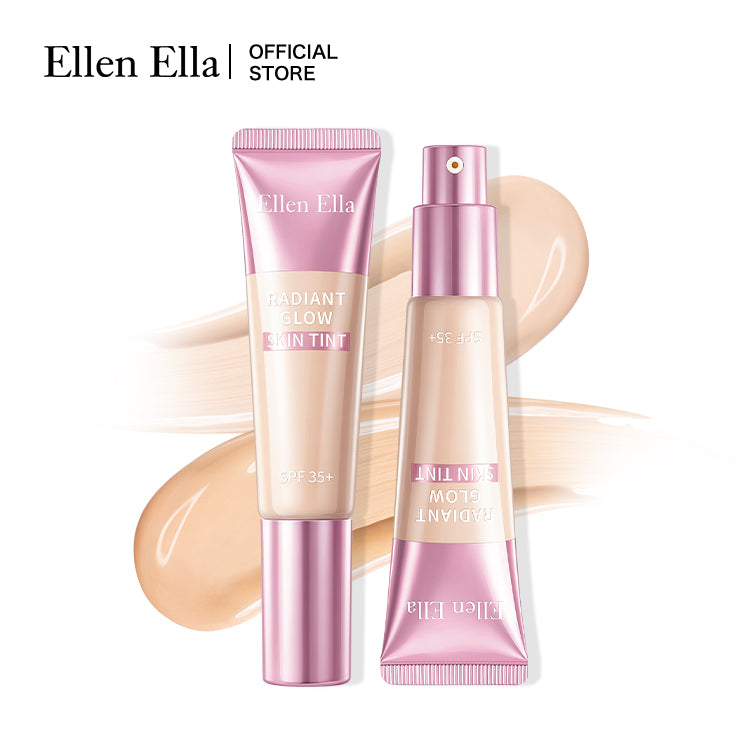 Ellen Ella Radiant Skin Tint - SPF35+ PA++++ Sun Protection, 12-Hour Flawless Coverage - Natural Radiant Finish