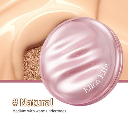 Ellen Ella Shelly Pink Dewy Glow Cushion-Fresh Dewy Glow-Sweat-Resistant-No Cakey Finish-Glow Without Greasiness