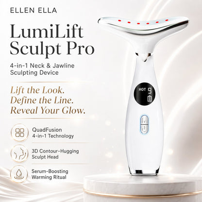 ELLEN ELLA LumiLift Sculpt Pro 4-in-1 Neck & Jawline Sculpting Device