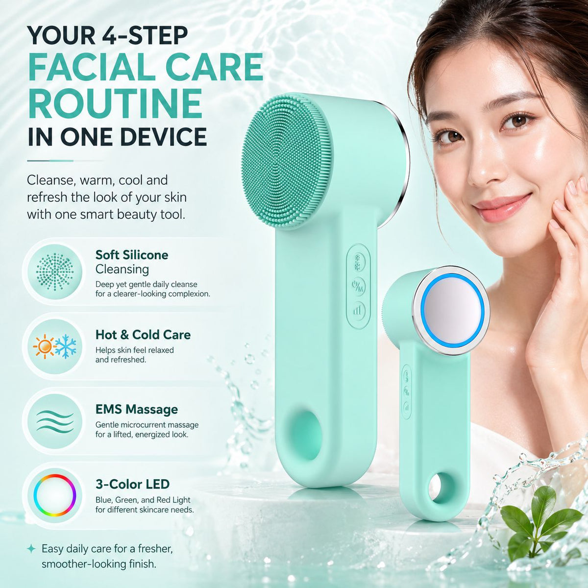 Ellen Ella 4-in-1 Facial Care Device – Deep Cleanse