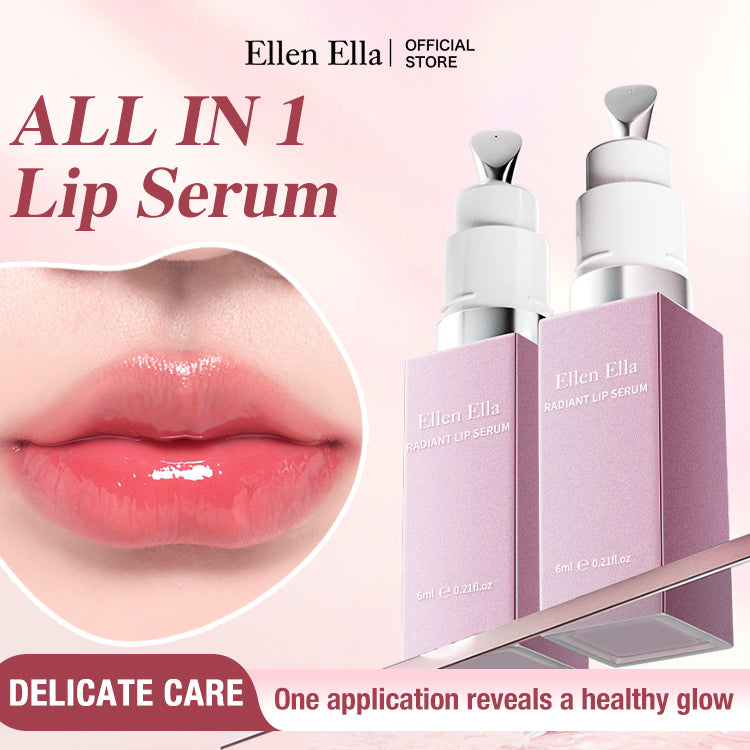 ALL IN 1 Lip Serum-24-Hour Long-Lasting Hydration-SPF15+-Nourishing, Moisturizing, Brightening, Reduces Lip Lines, Sun Protection