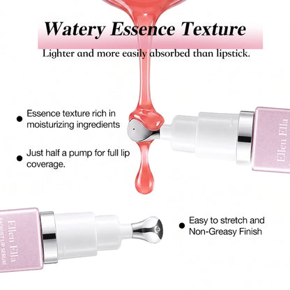 ALL IN 1 Lip Serum-24-Hour Long-Lasting Hydration-SPF15+-Nourishing, Moisturizing, Brightening, Reduces Lip Lines, Sun Protection