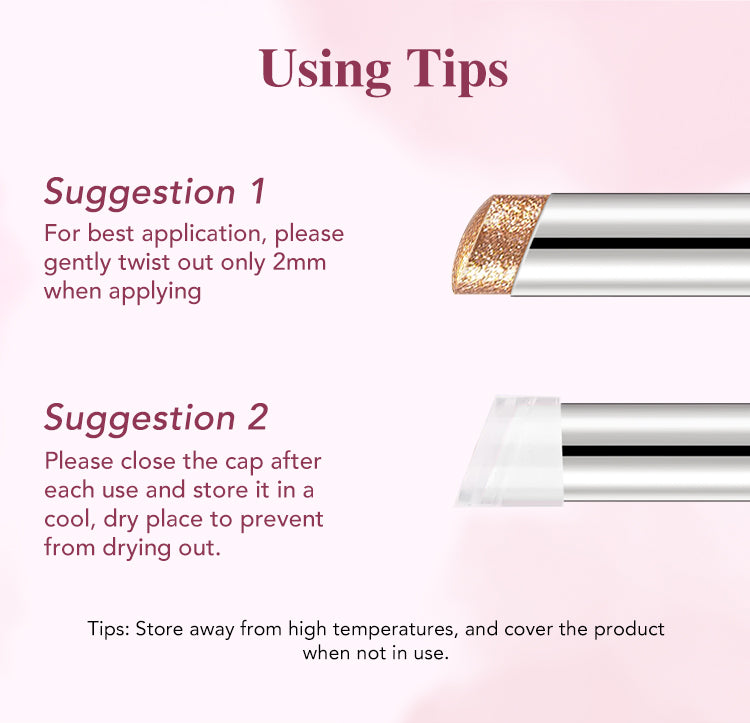 Ellen Ella Jelly Eyeshadow Stick-8 HR WEAR,NO CREASING,SPARKLING,SHINE-Lasting Glow,Cool Touch,Non-sticky,No fallout