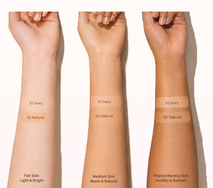 Ellen Ella Radiant Skin Tint - SPF35+ PA++++ Sun Protection, 12-Hour Flawless Coverage - Natural Radiant Finish