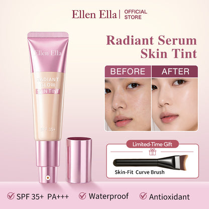 Ellen Ella Radiant Skin Tint - SPF35+ PA++++ Sun Protection, 12-Hour Flawless Coverage - Natural Radiant Finish