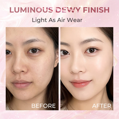 Ellen Ella Shelly Pink Dewy Glow Cushion-Fresh Dewy Glow-Sweat-Resistant-No Cakey Finish-Glow Without Greasiness