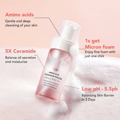 Ellen Ella Low Ph Amino Acid Gentle Cleansing Mousse