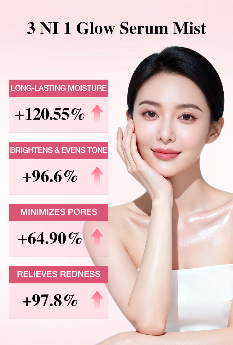 Ellen Ella PDRN-Niacinamide Serum Mist-Brightens skin tone, fades dark spots, soothes redness and sensitivity, moisturizes, and prevents makeup from fading