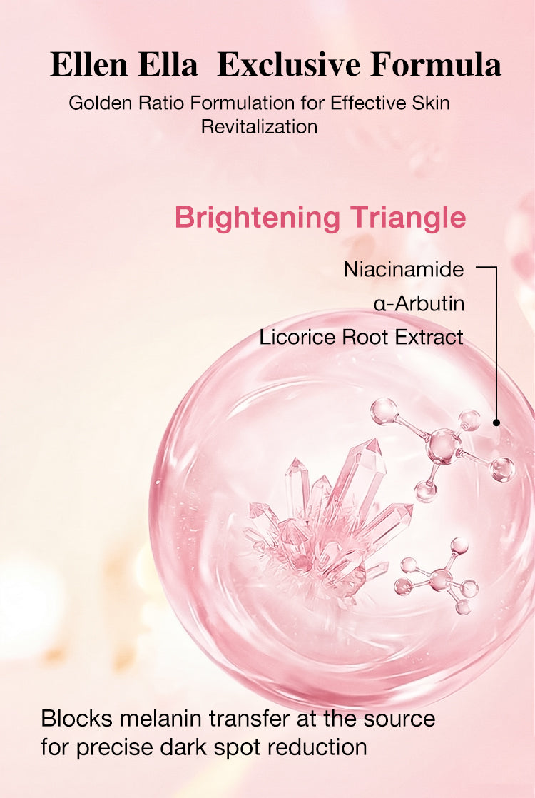 Ellen Ella PDRN-Niacinamide Serum Mist-Brightens skin tone, fades dark spots, soothes redness and sensitivity, moisturizes, and prevents makeup from fading
