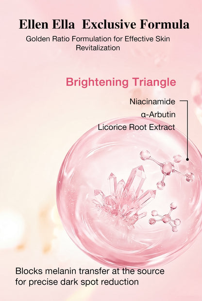 Ellen Ella PDRN-Niacinamide Serum Mist-Brightens skin tone, fades dark spots, soothes redness and sensitivity, moisturizes, and prevents makeup from fading