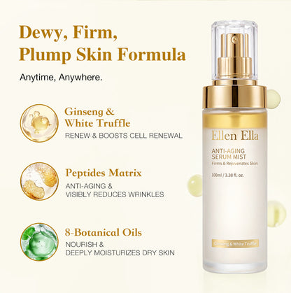 Ellen Ella Serum Mist Duo Combo Whitening & Anti-Aging & Repair - Pink for morning Cooling glow, Yellow for Night Repairing