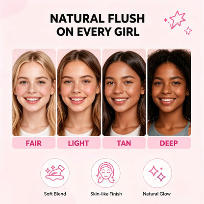 Ellen Ella Magic Blusher – Temperature-Activated Color Changing Blush for Kids & Tweens (Ages 6–15) | Waterproof 3-in-1 Cheek, Lip & Eye Tint