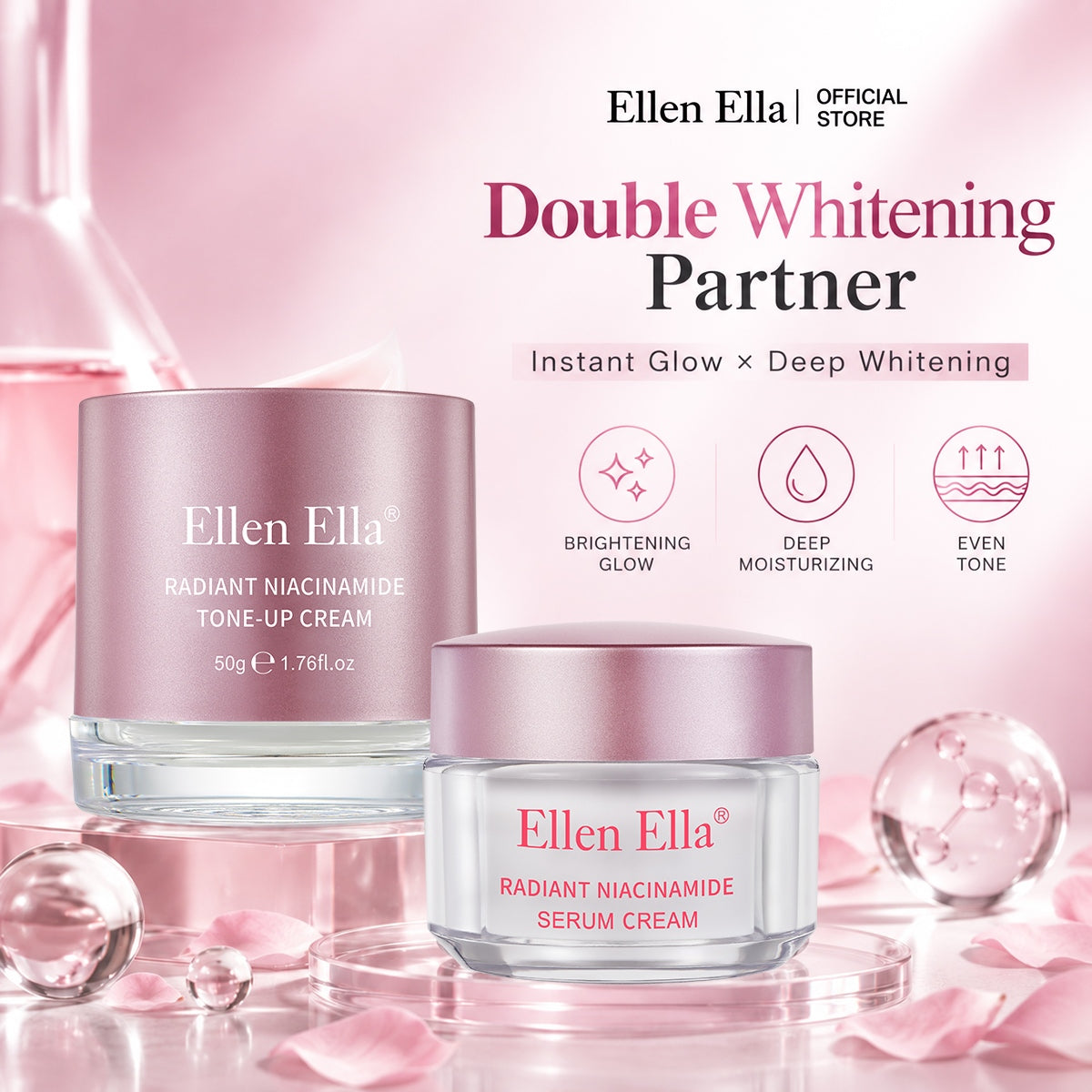 Ellen Ella 3-in-1 Tone Up Cream -whitening, sunscreen, and BB cream