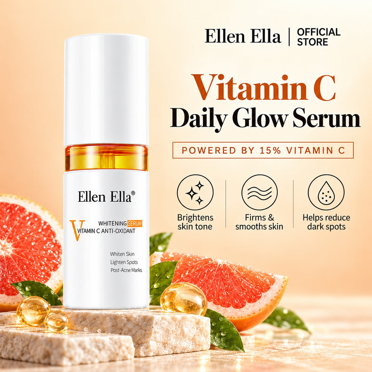 ELLEN ELLA Upgrade Vitamin C Whitening Face Serum