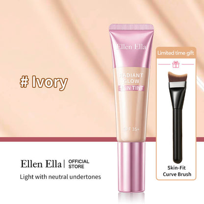 Ellen Ella Radiant Skin Tint - SPF35+ PA++++ Sun Protection, 12-Hour Flawless Coverage - Natural Radiant Finish