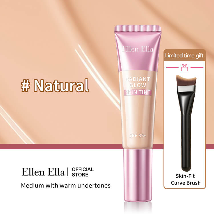 Ellen Ella Radiant Skin Tint - SPF35+ PA++++ Sun Protection, 12-Hour Flawless Coverage - Natural Radiant Finish