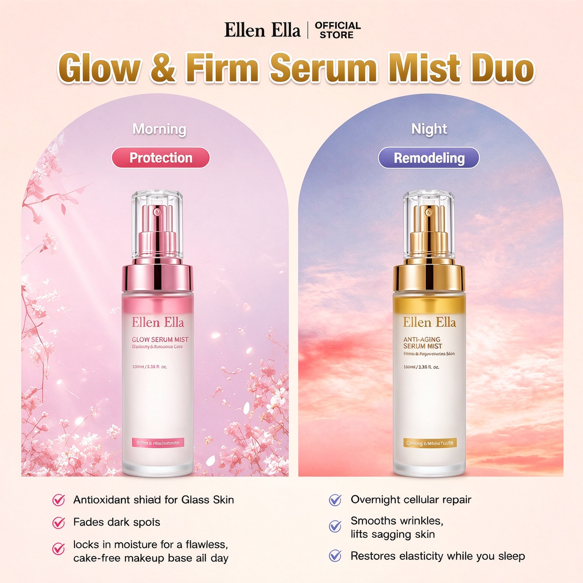 Ellen Ella™ 3 IN 1 Serum Mist Duo